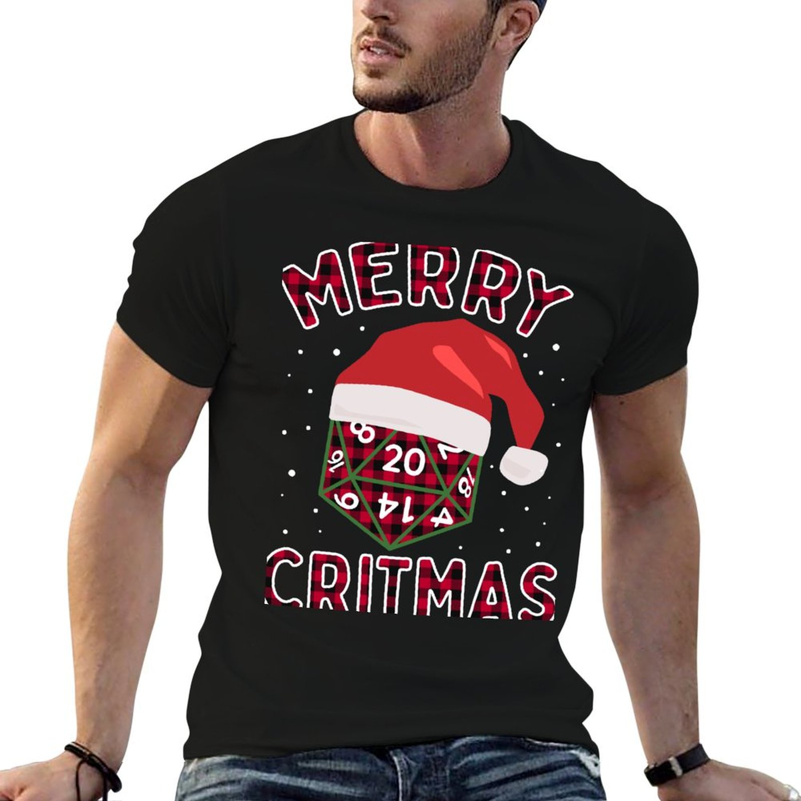Board Game Roleplay - Kaos Oblong Merry Critmas Christmas Plaid