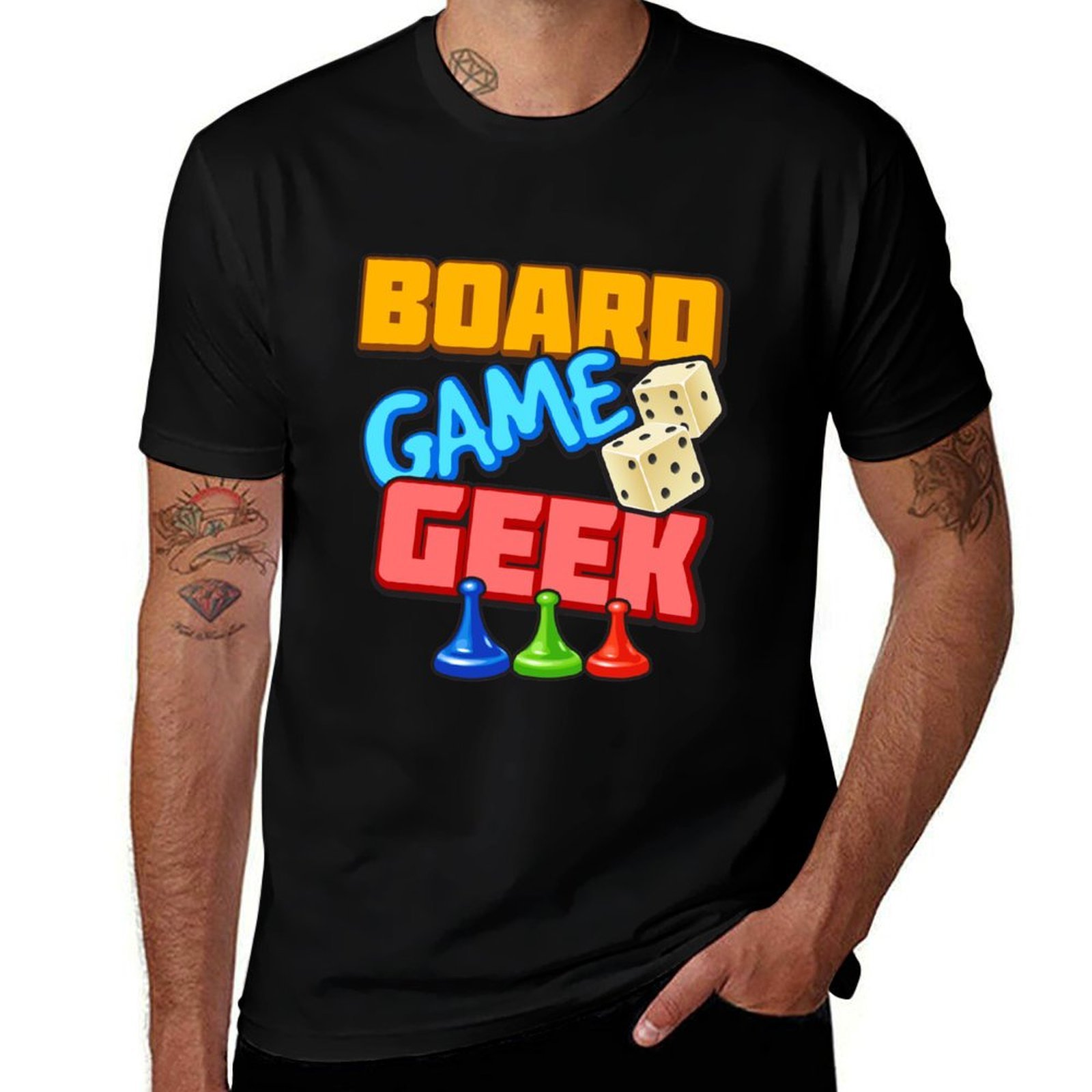 Board Game Geek - Kaos Oblong Geek Game Papan, Kaos