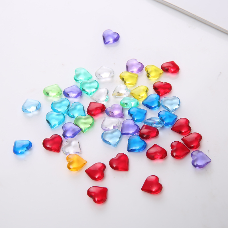 Board Game Loop - 100 buah 10*4mm bentuk hati akrilik