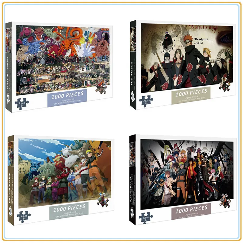Board Game Template - Anime NARUTO Card Form 1000 Puzzle
