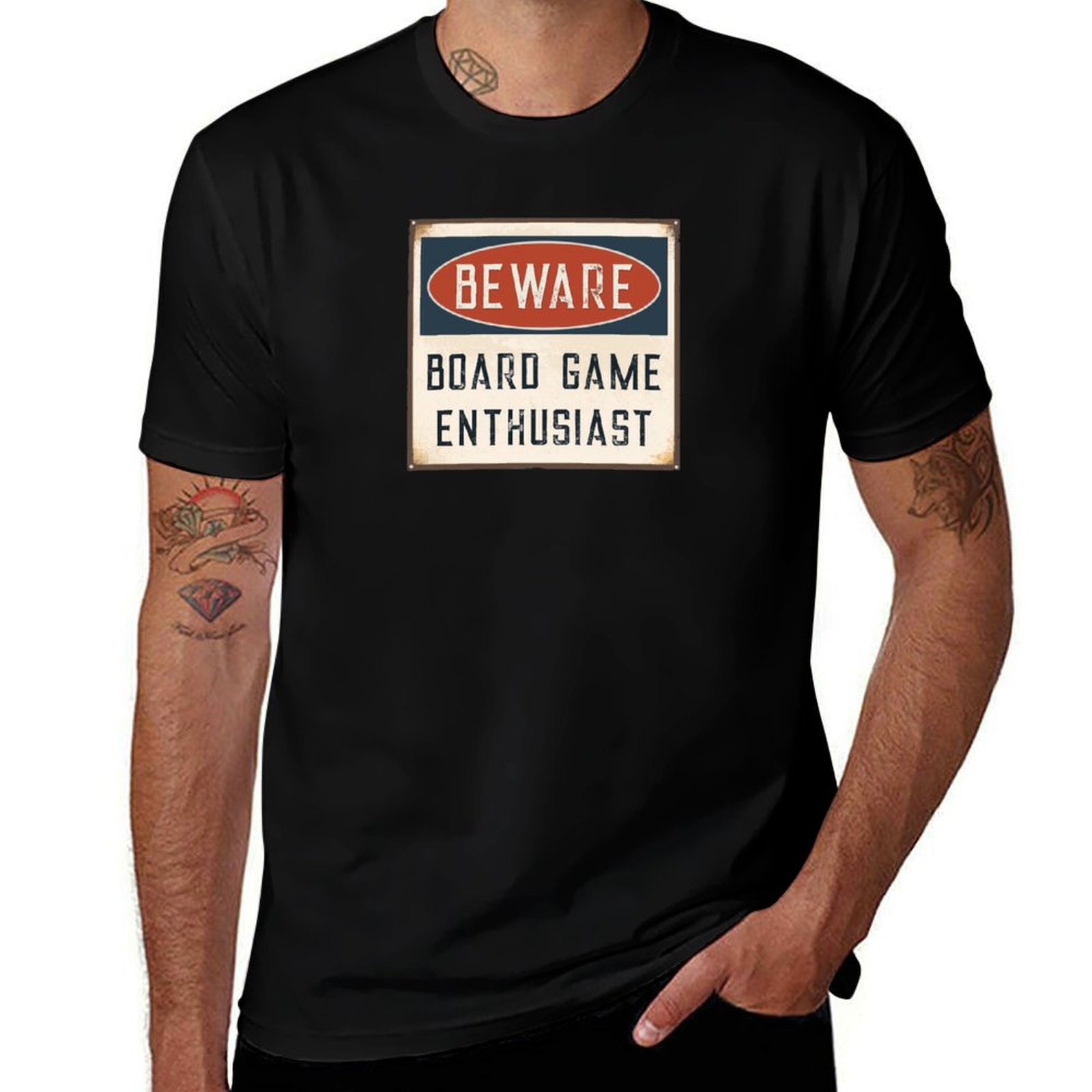 Board Game Geek - Hati-hatilah, Kaos Lengan Pendek untuk Penggemar