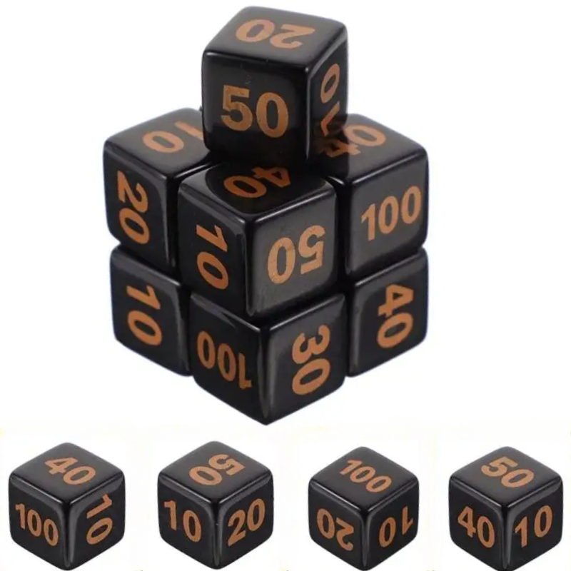 Board Game Loop - 10 Buah/Set Set Kubus Dadu 14Mm