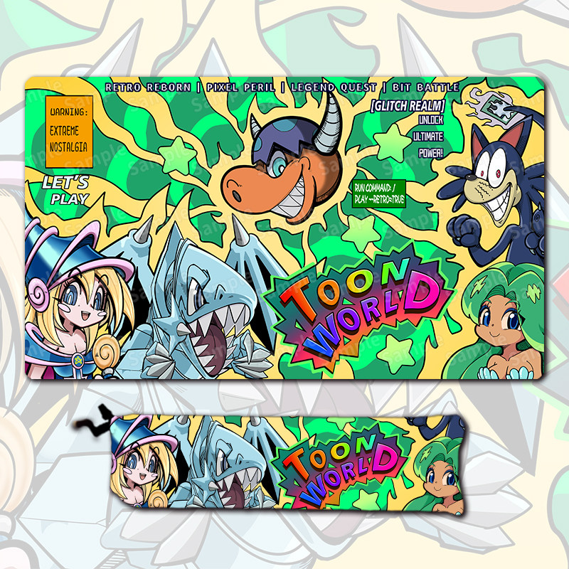 Board Game Yugioh - Yu-Gi-Oh! Alas Kartu Permainan 600x350mm Toon