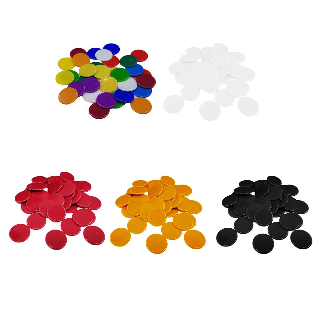 Game Token Counter - 100 buah Chip Bingo kecil penghitung