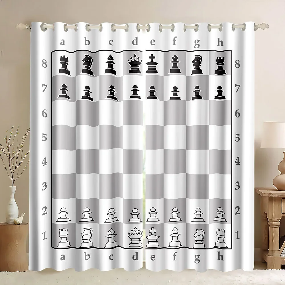 Board Game Cafe - Gorden Jendela Motif Papan Catur, Permainan