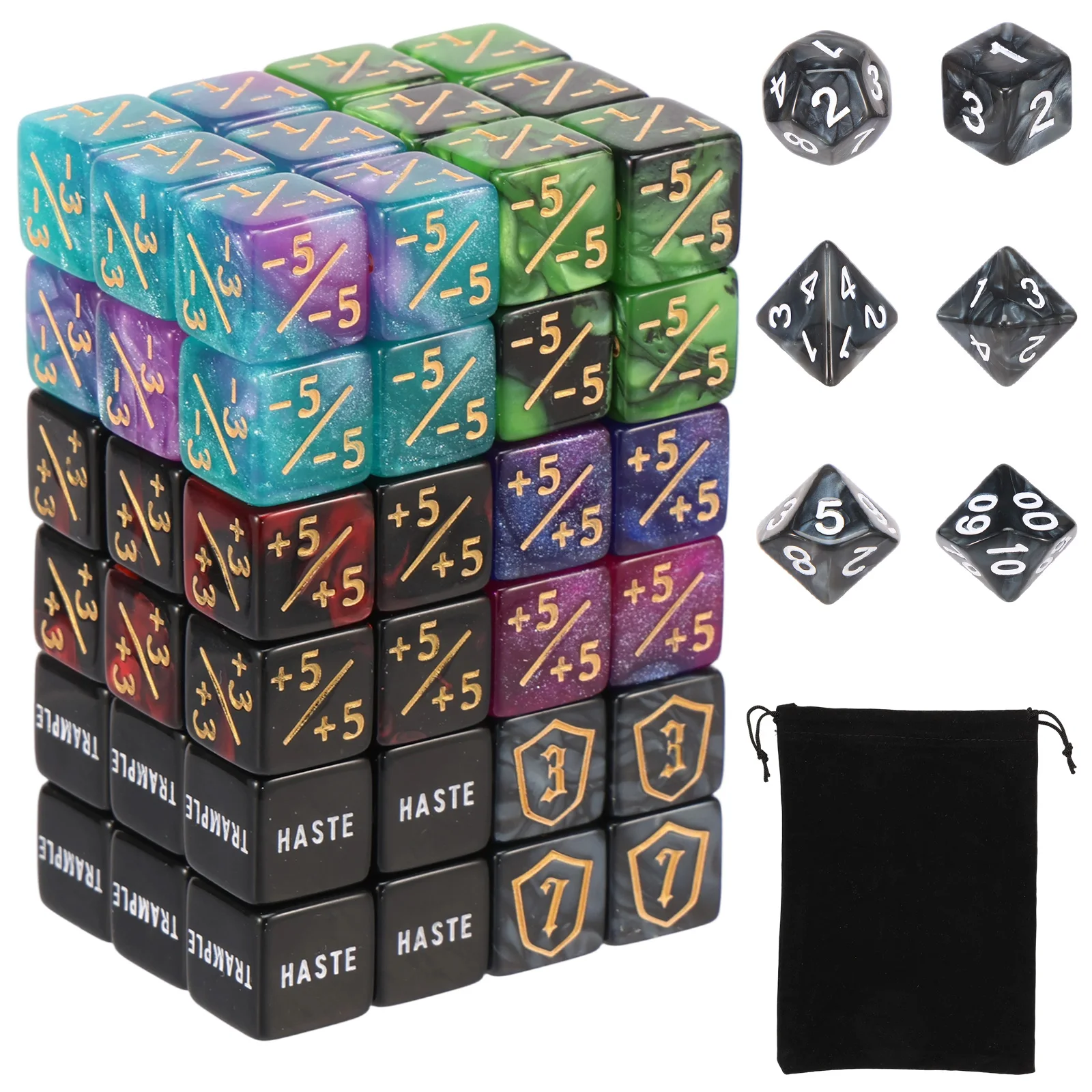 Game Token Counter - 78 Buah Set Dadu Counter MTG