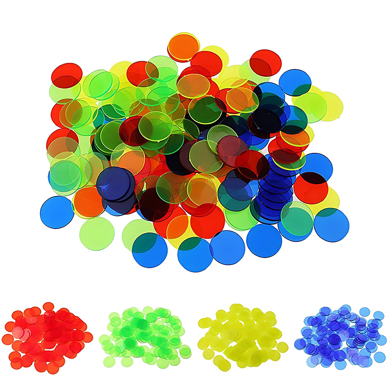 Board Game Loop - 100/200 Buah 19Mm Chip Hitung Bulat