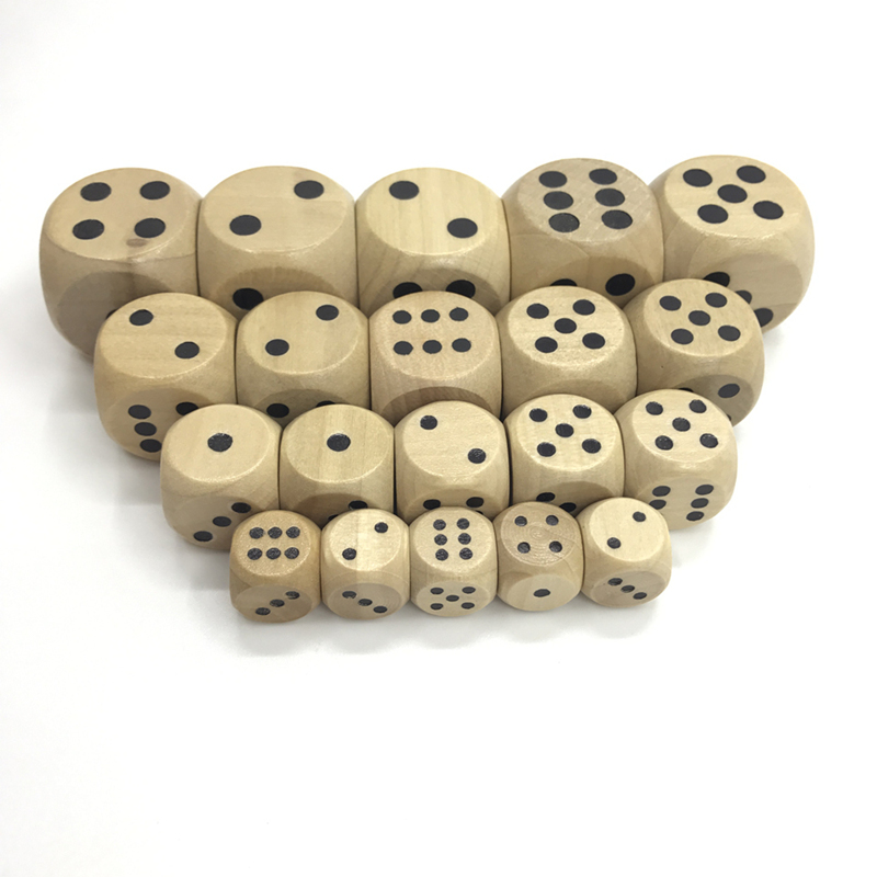 Board Game Loop - 100 pcs dadu kayu baru, ukuran