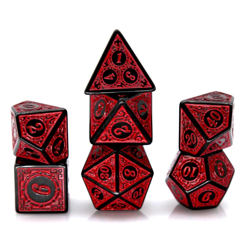 Dice Set Polyhedral - 7 Buah Set Dadu Polihedral Akrilik
