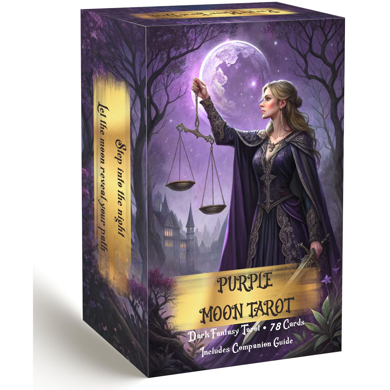 Board Game Oracle - Dek Kartu Tarot Purple Moon dengan