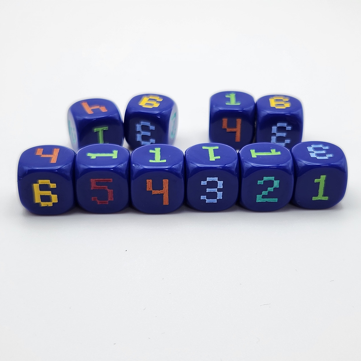 10 buah Dadu Digital 6 Sisi 14 - Game Token Counter ulasan dan harga