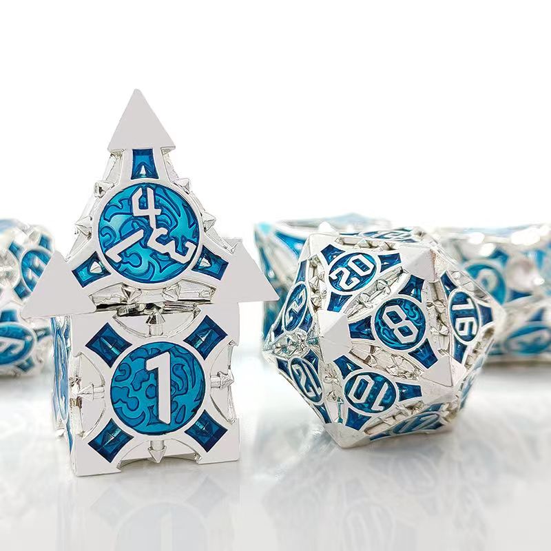 7 buah D4-D20 Cosplay DND kuni - Dice Set Polyhedral ulasan dan harga
