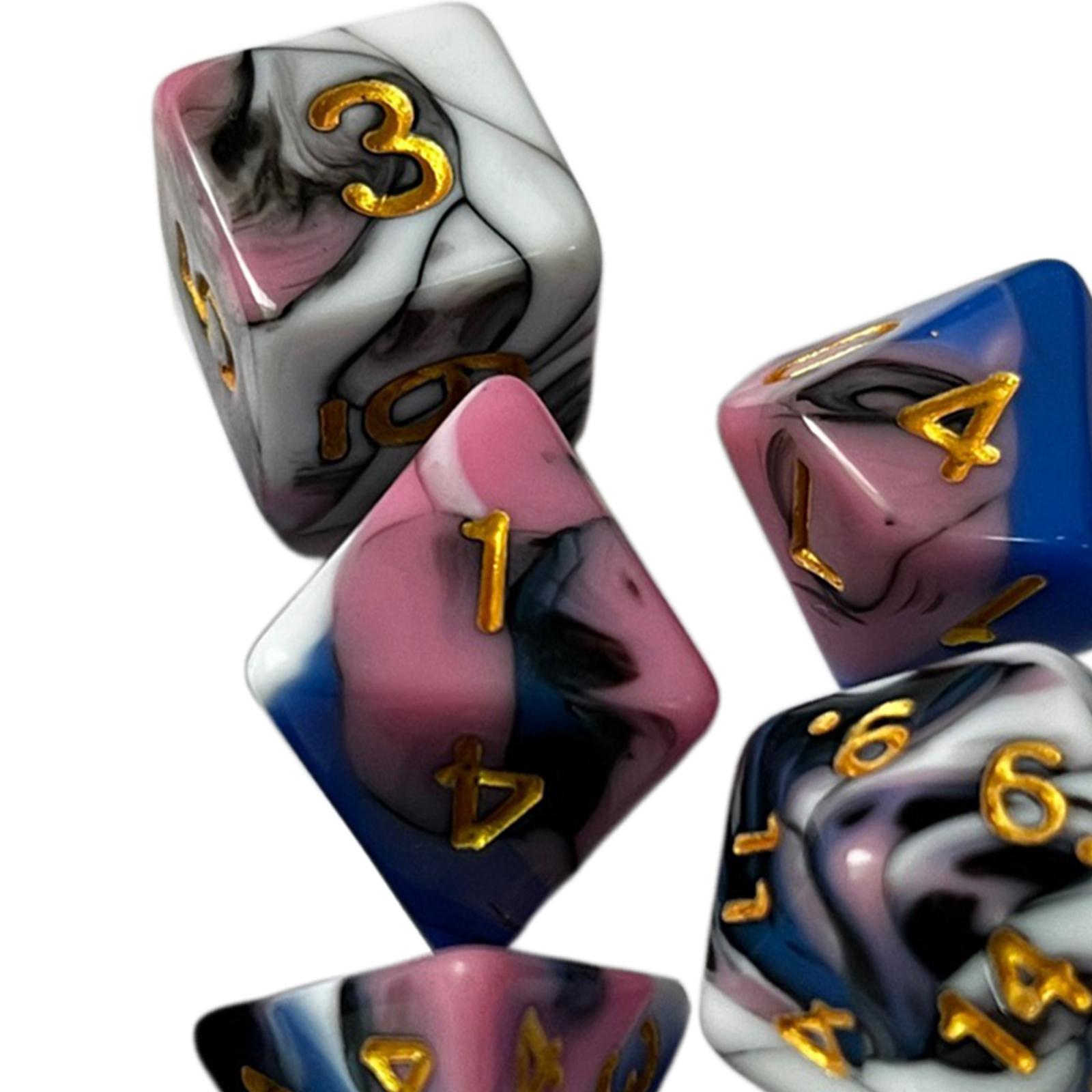 Dadu Polihedral Akrilik Beruki - Board Game Roleplay ulasan dan harga