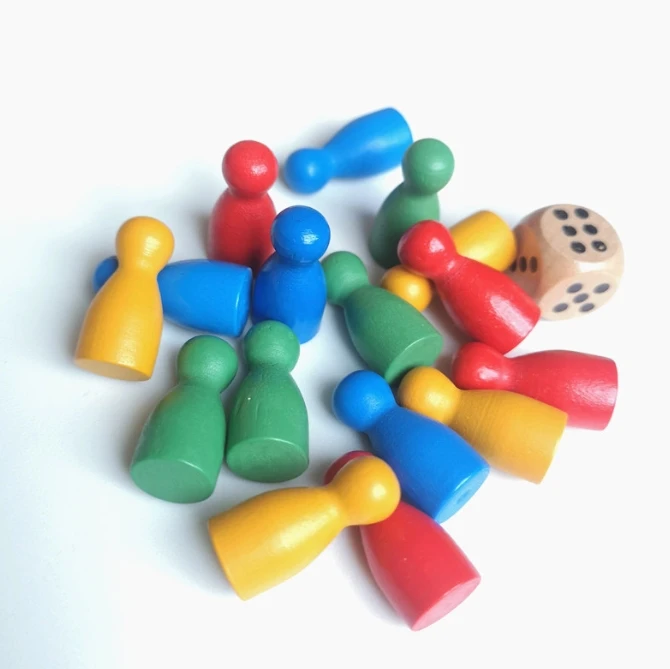 100 Buah Penanda Catur Kayu Wa - Board Game Loop ulasan dan harga