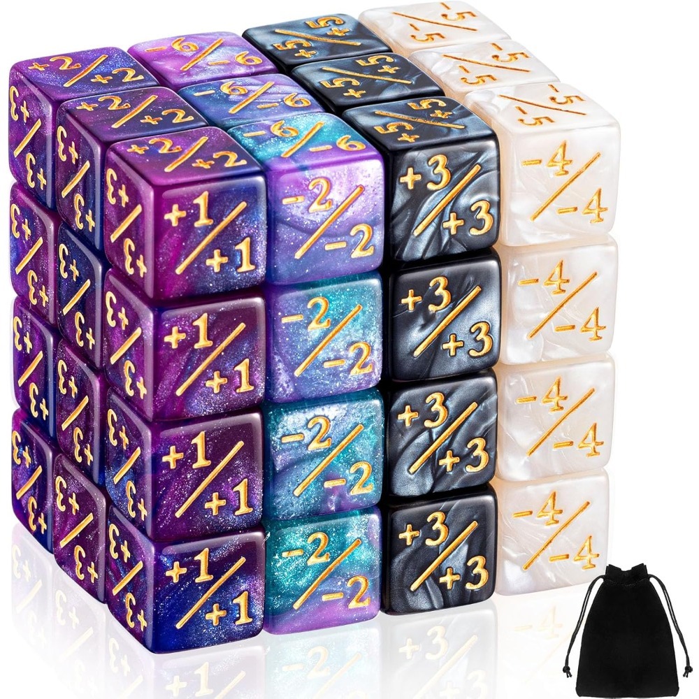 48 Buah Dadu Counter -1/+1 Cou - Game Token Counter ulasan dan harga