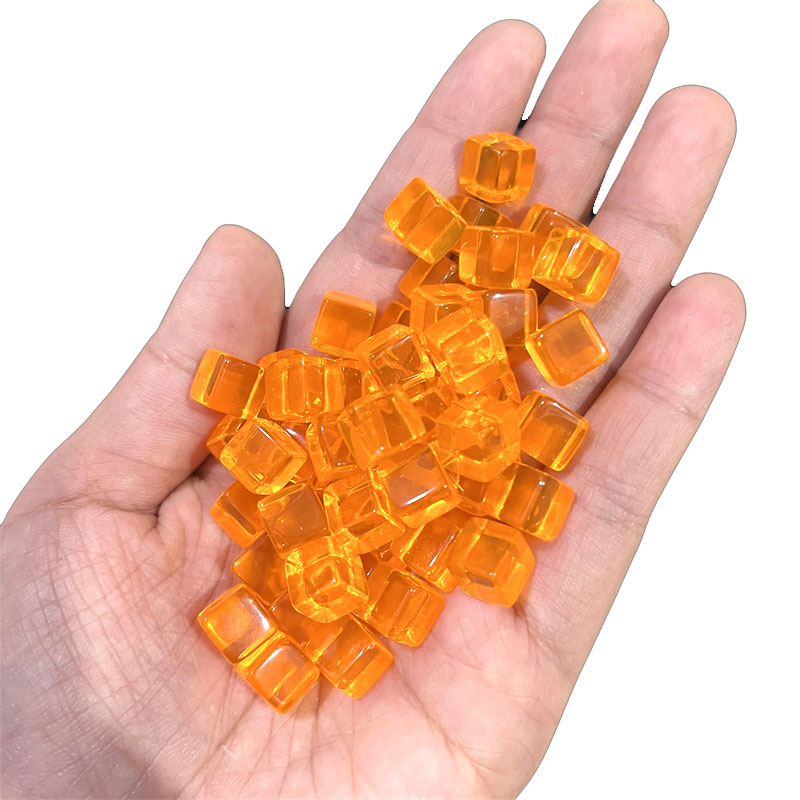 100 buah/set 8mm kubus bening  - Board Game Loop ulasan dan harga