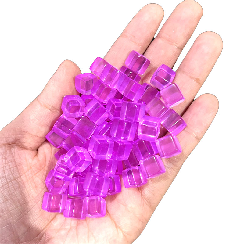 100 buah/set 8mm kubus bening  - Board Game Loop ulasan dan harga