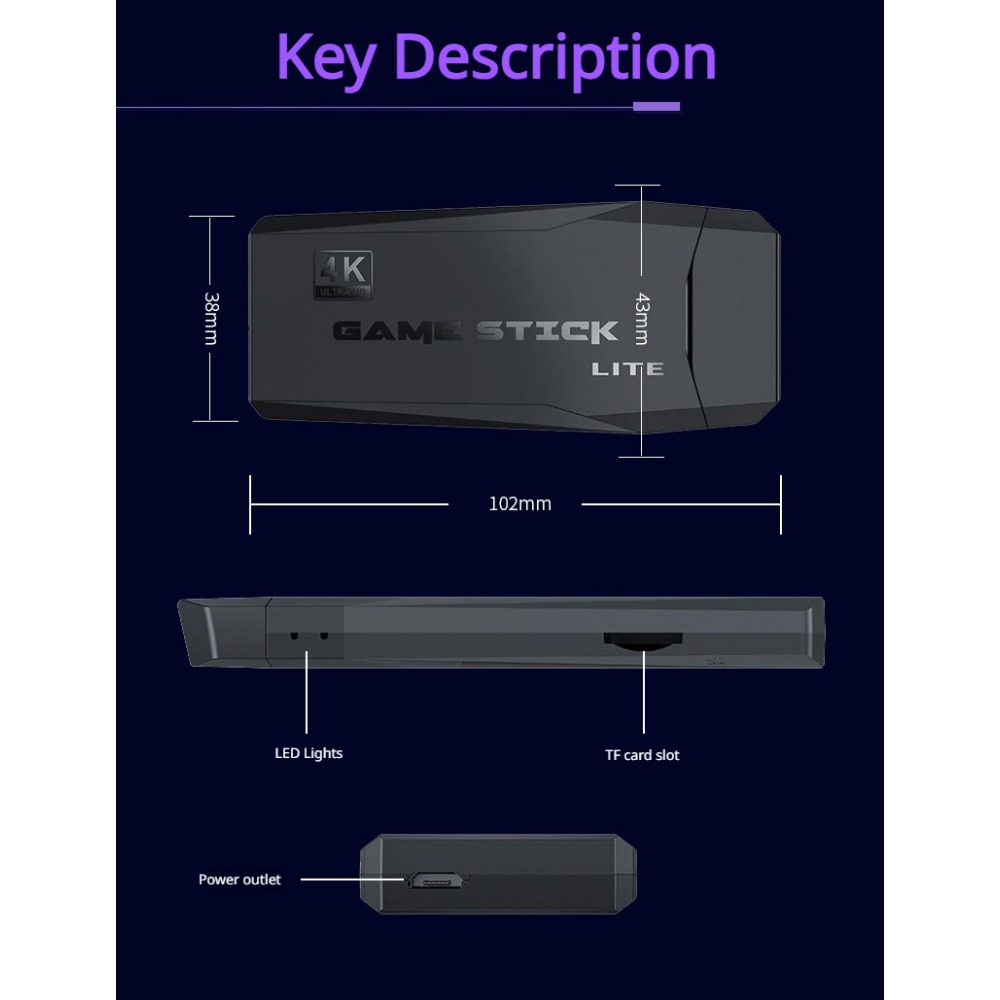 Konsol Game Stick Retro 4K Por - Board Game Journal ulasan dan harga