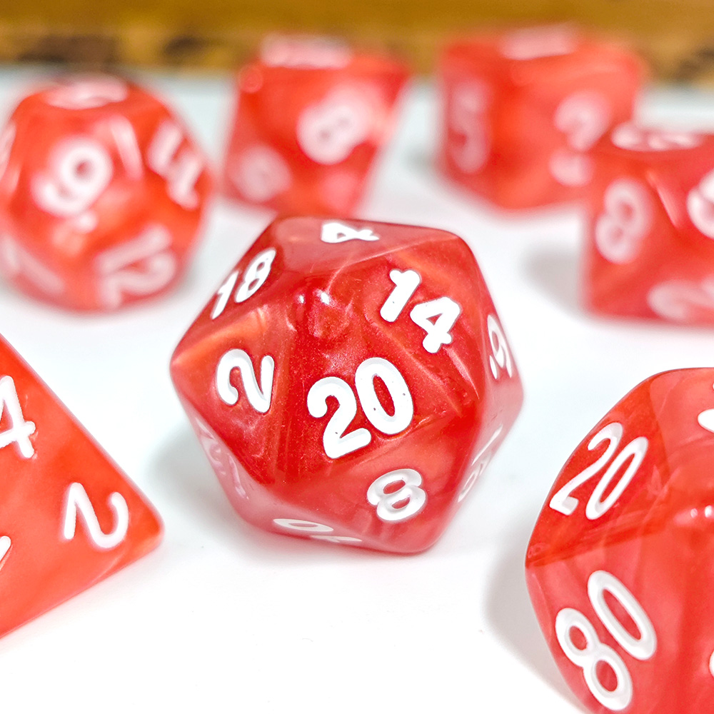 7 Buah/Set Dadu Mutiara Polihe - Dice Set Polyhedral ulasan dan harga