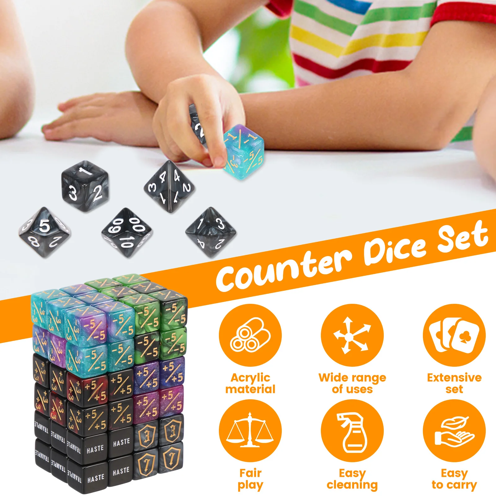 78 Buah Set Dadu Counter MTG d - Game Token Counter ulasan dan harga