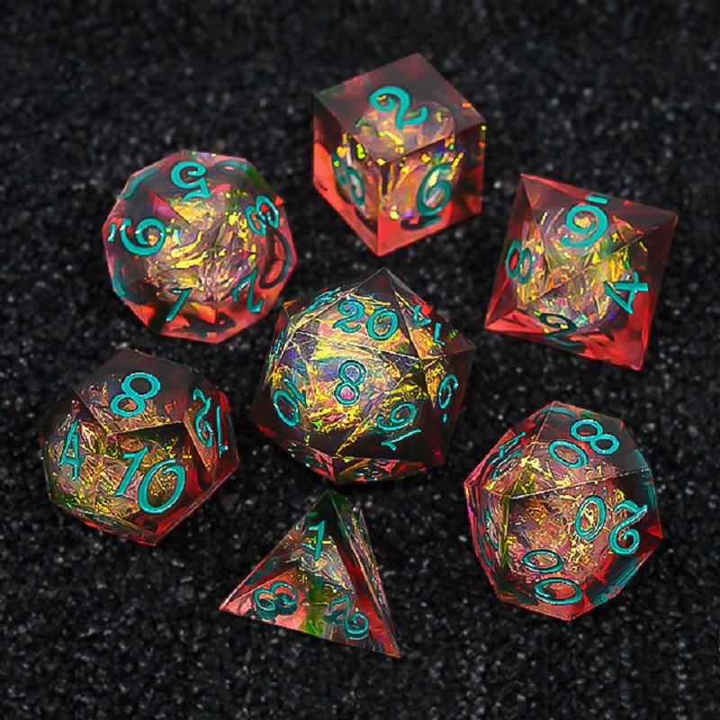 7 buah/set dadu Resin Multi be - Board Game Roleplay ulasan dan harga