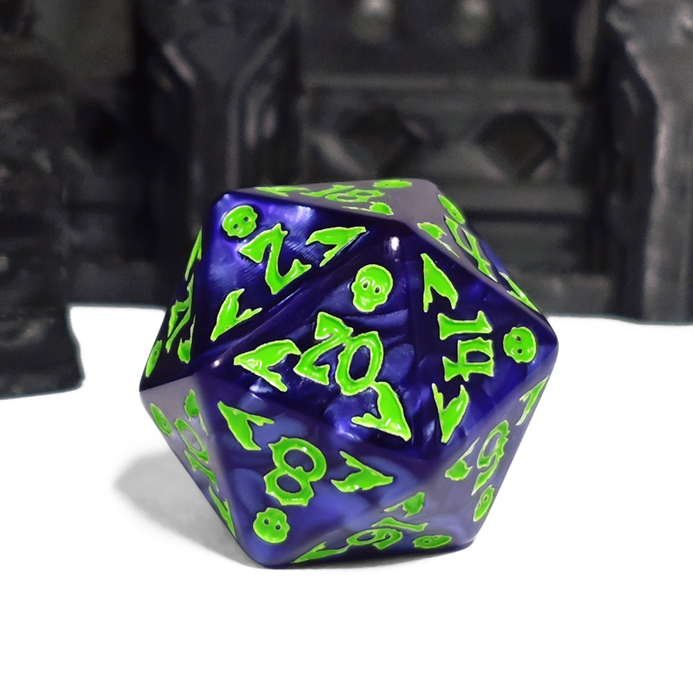 Set Dadu Cthulhu Biru Tua & Hi - Dice Set Polyhedral ulasan dan harga