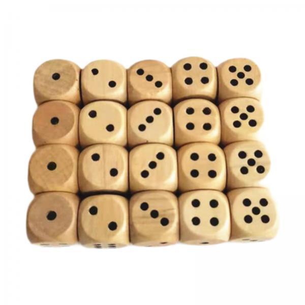 Set Dadu Kayu Enam Sisi 2cm Da - Board Game Roleplay ulasan dan harga
