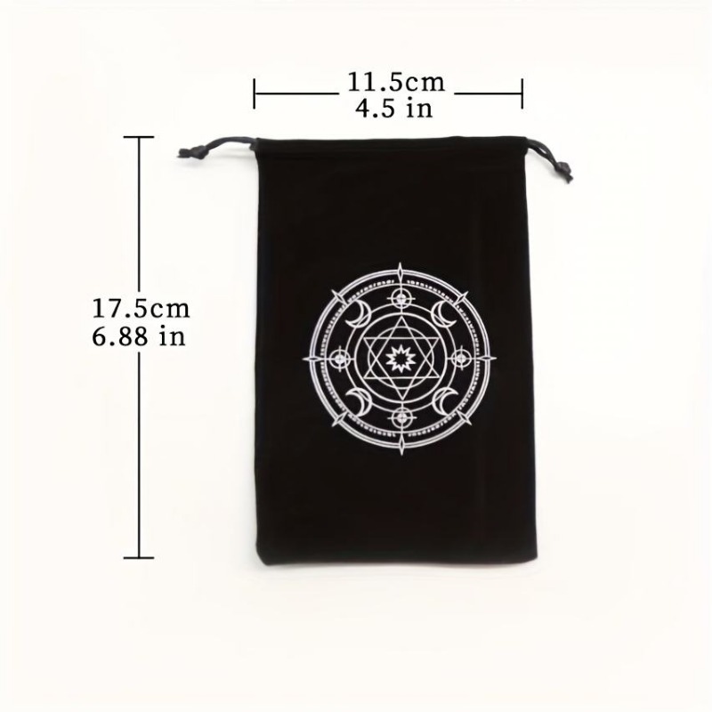 1 Buah 12X18Cm Beludru Hitam T - Board Game Oracle ulasan dan harga