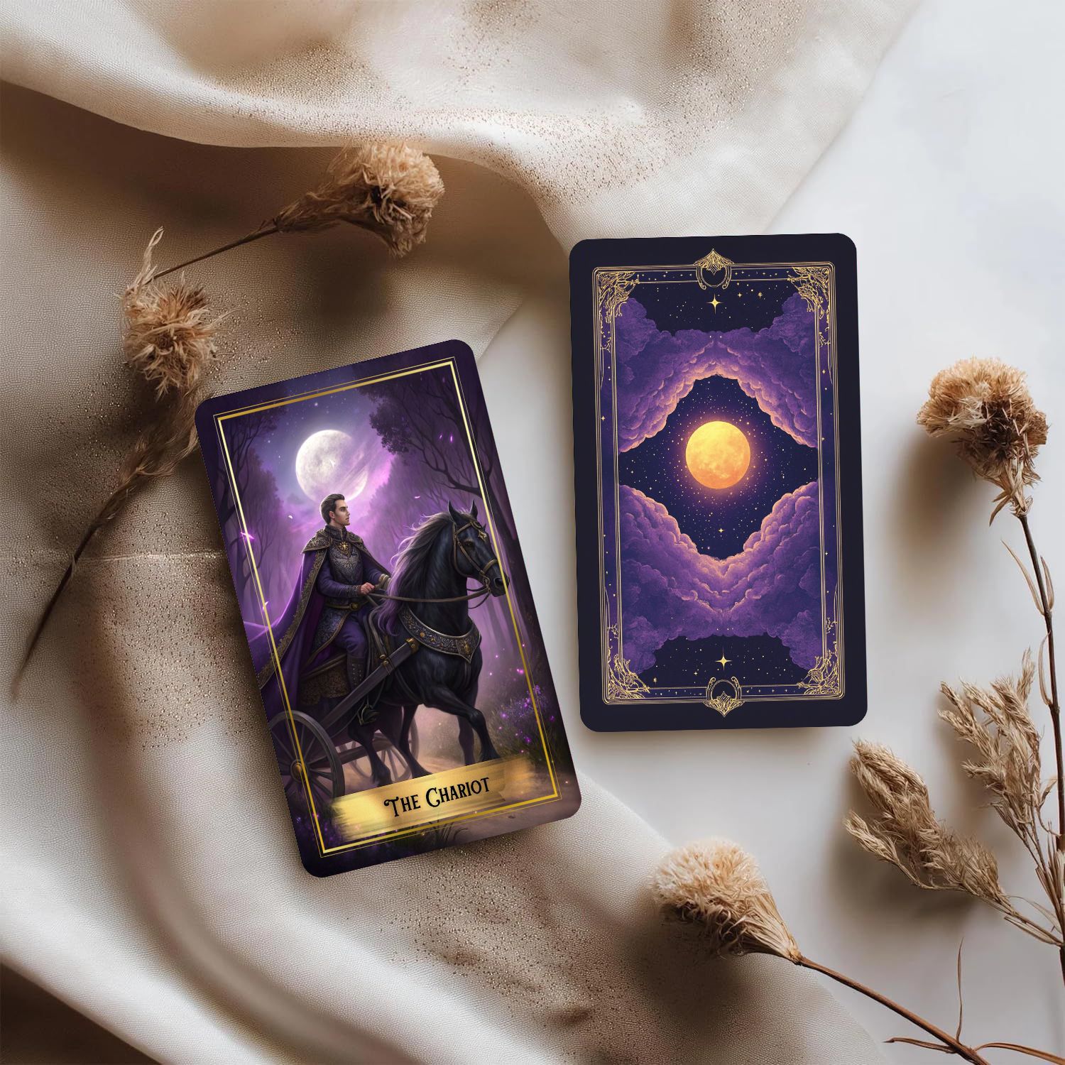 Dek Kartu Tarot Purple Moon de - Board Game Oracle ulasan dan harga