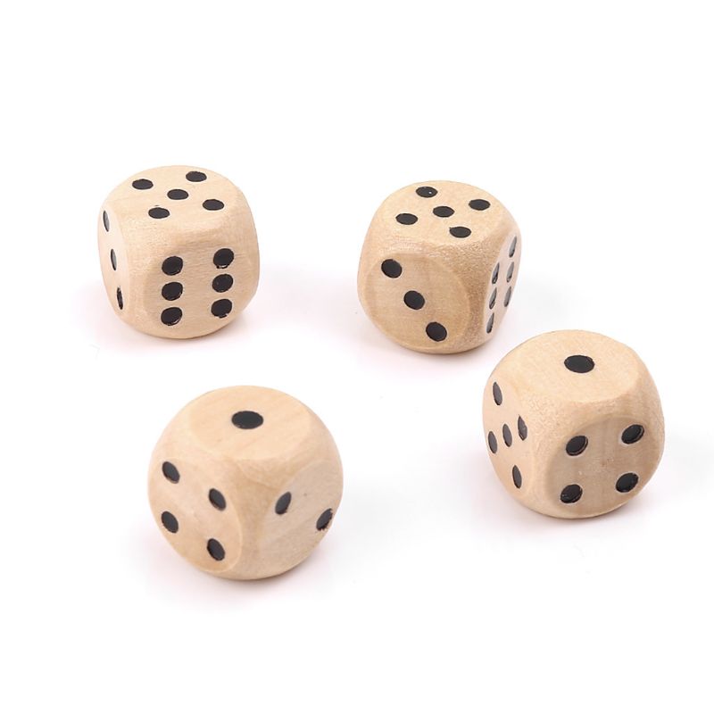 10 Buah Dadu Kayu 6 Sisi D6 Da - Board Game Loop ulasan dan harga
