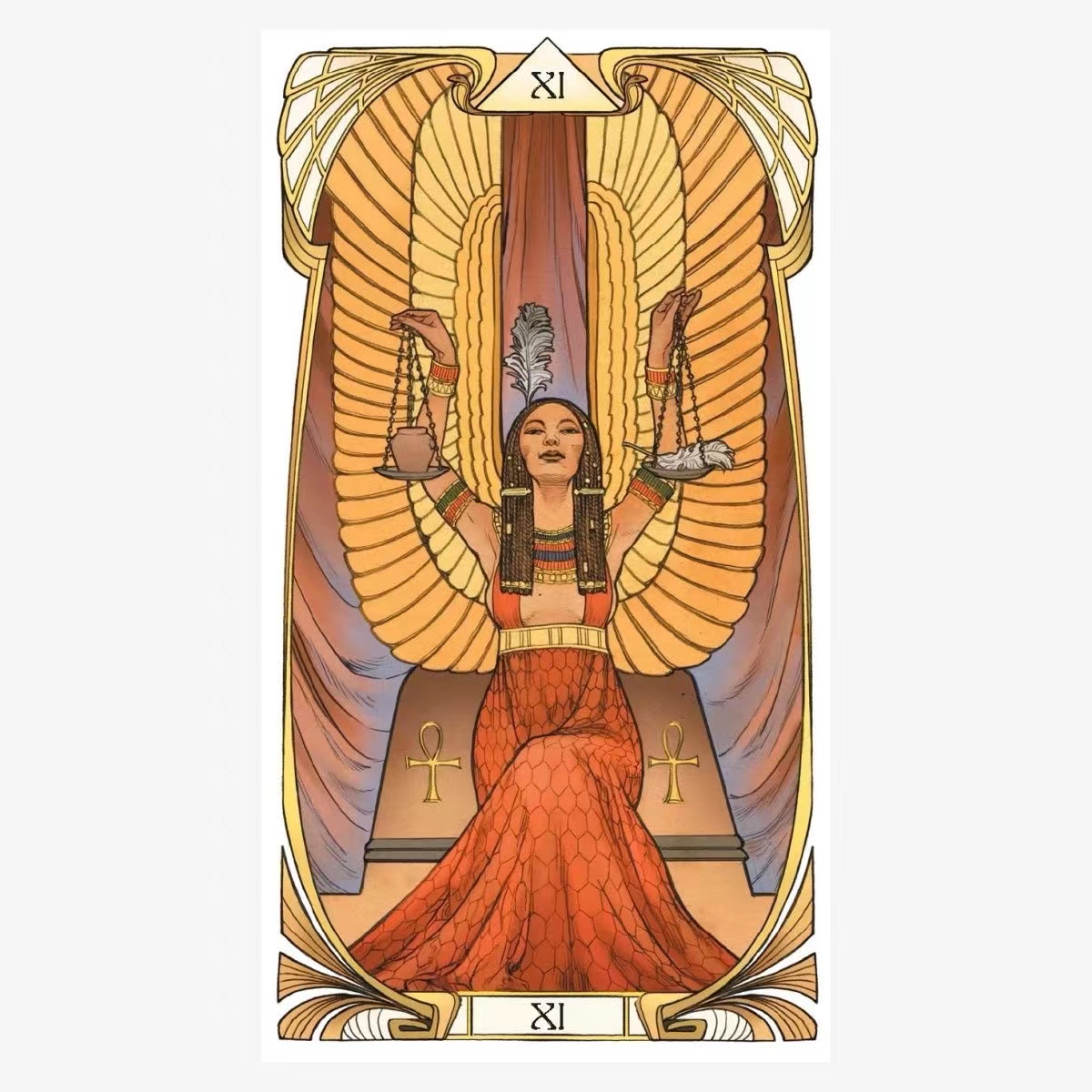 Seni Mesir kartu Tarot Nouveau - Board Game Oracle ulasan dan harga