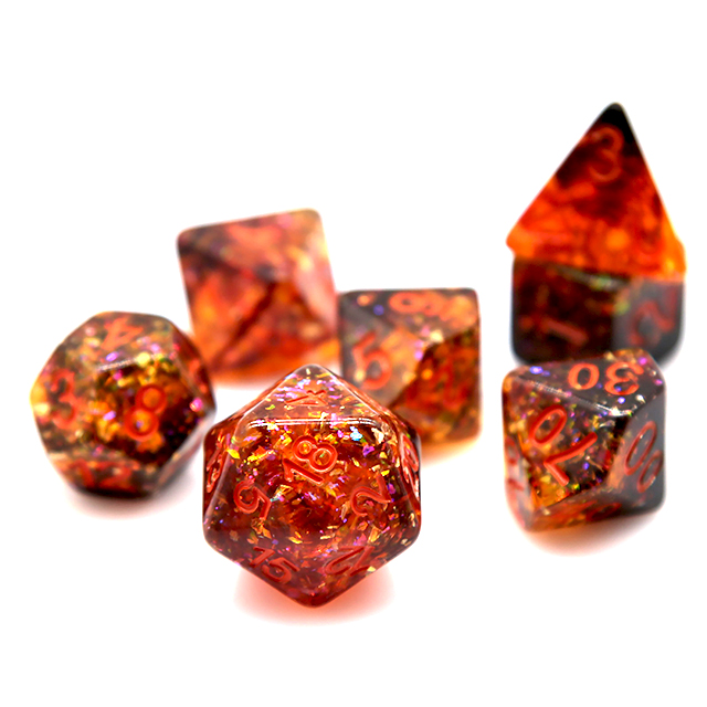 Set Dadu Polihedral Resin Konf - Dice Set Polyhedral ulasan dan harga