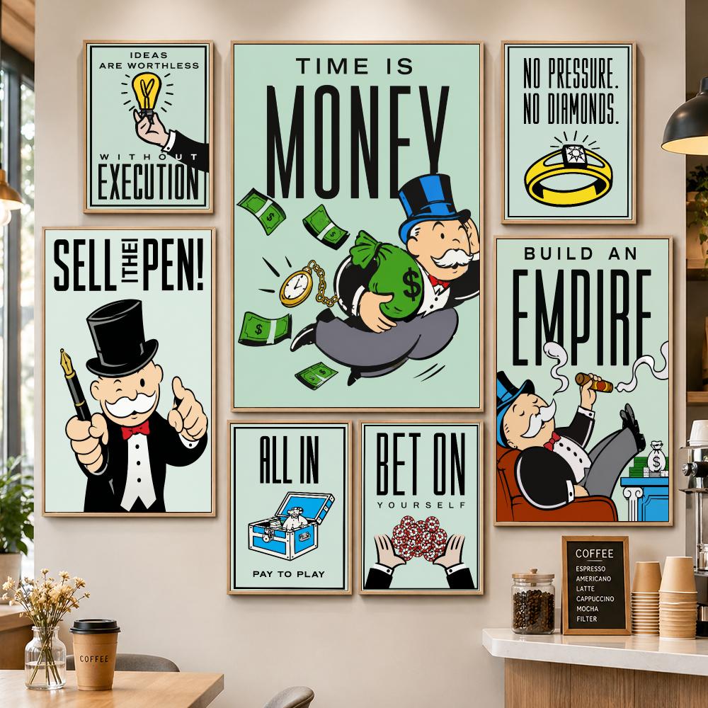 Poster Permainan Monopoly, Pos - Board Game Cafe ulasan dan harga