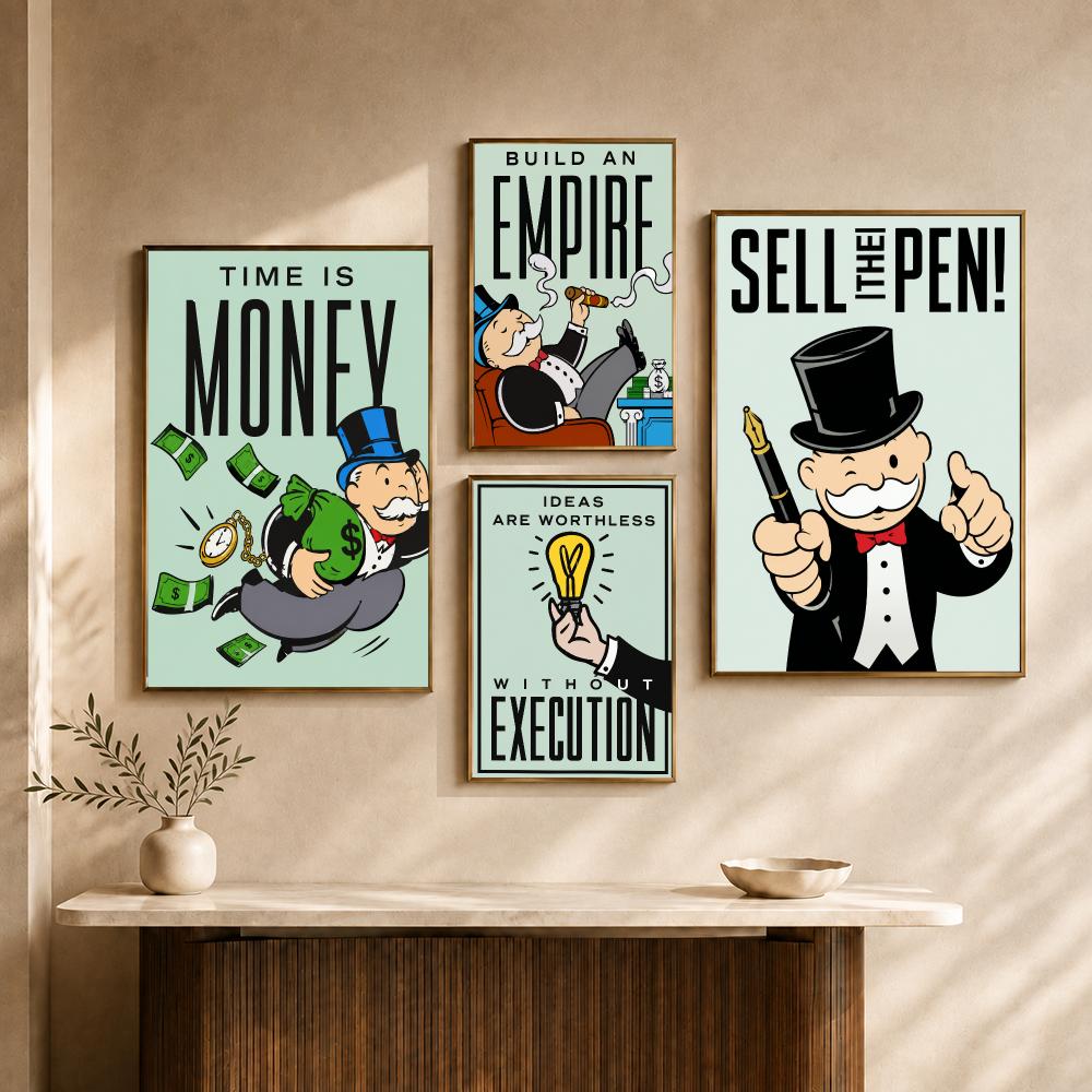 Poster Permainan Monopoly, Pos - Board Game Cafe ulasan dan harga