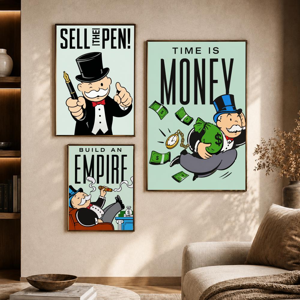 Poster Permainan Monopoly, Pos - Board Game Cafe ulasan dan harga