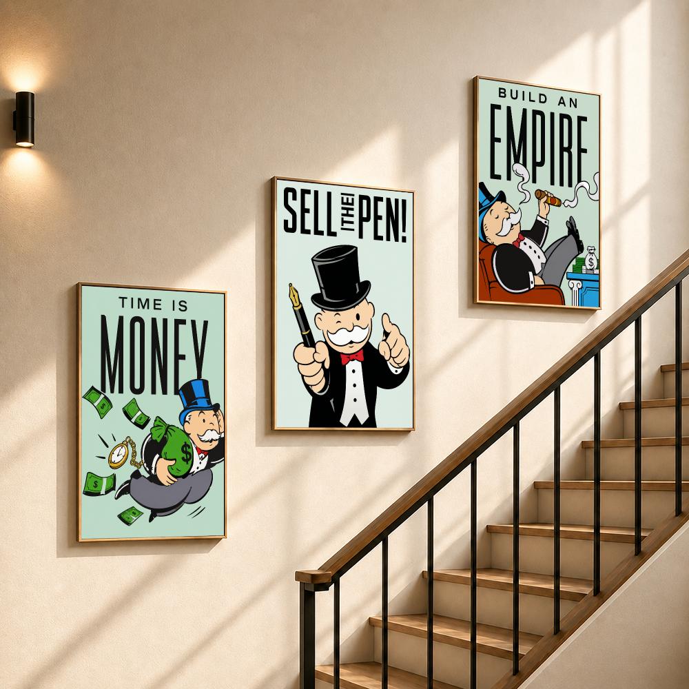 Poster Permainan Monopoly, Pos - Board Game Cafe ulasan dan harga