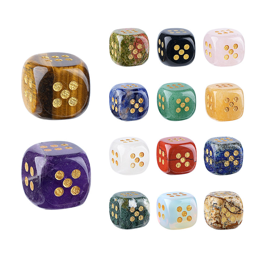 1 Buah Dadu Batu Kristal Alami - Board Game Loop ulasan dan harga