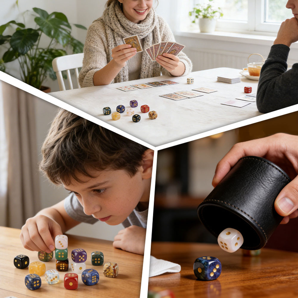 1 Buah Dadu Batu Kristal Alami - Board Game Loop ulasan dan harga