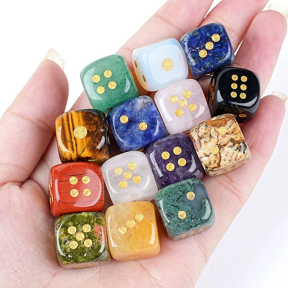 1 Buah Dadu Batu Kristal Alami - Board Game Loop ulasan dan harga